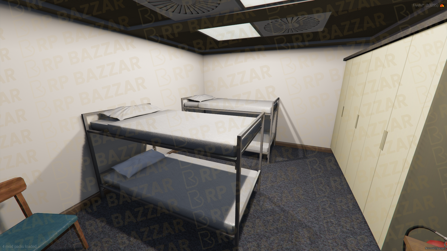 Industrial Police Station FiveM MLO — GTA RP Interior — ESX QB QBOX — RPBazzar