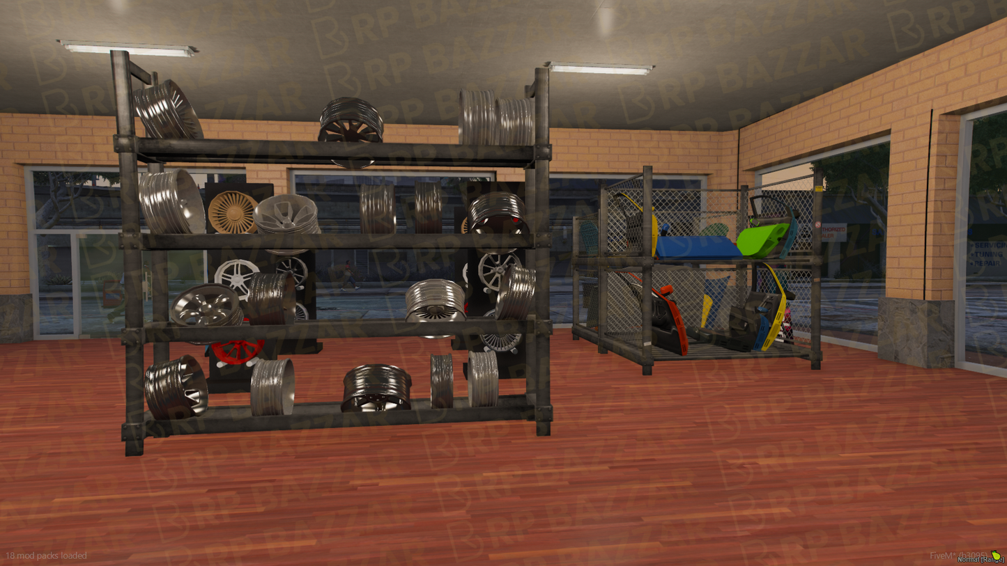 Custom Mechanic Store FiveM MLO — GTA RP Interior — ESX QB QBOX — RPBazzar
