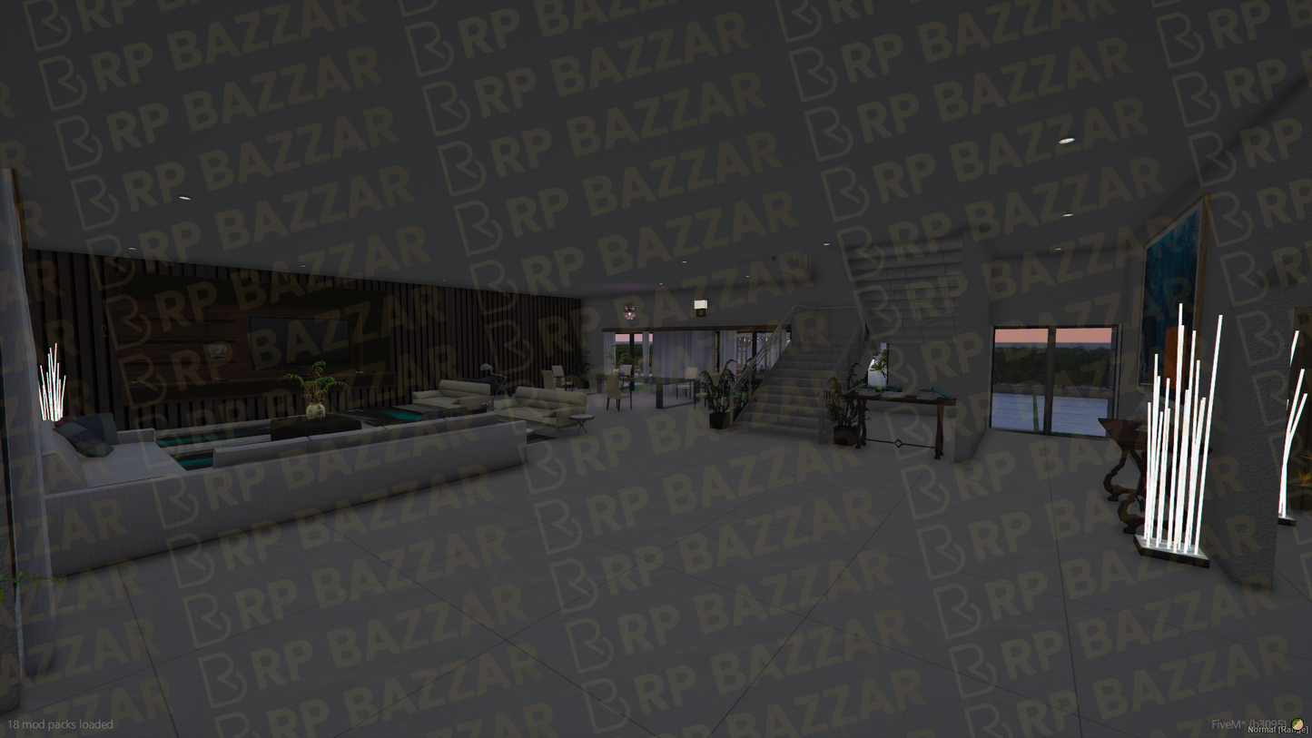 Beachside Mansion FiveM MLO — GTA RP Interior — ESX QB QBOX — RPBazzar