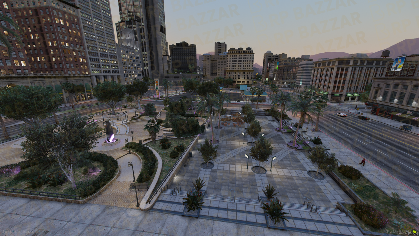 Vibrant Legion Square FiveM MLO — GTA RP Interior — ESX QB QBOX — RPBazzar
