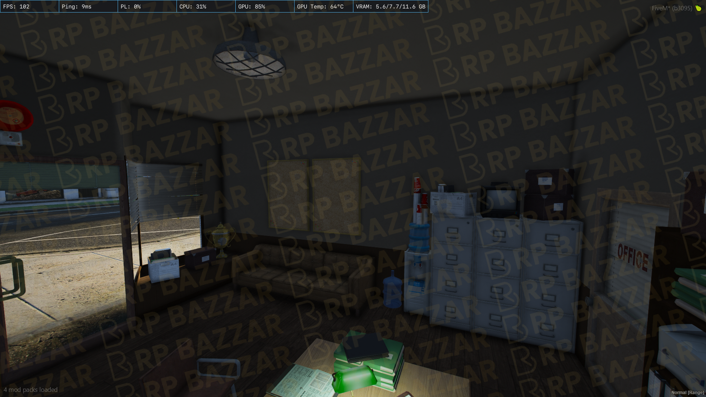 Glass Office FiveM MLO — GTA RP Interior — ESX QB QBOX — RPBazzar