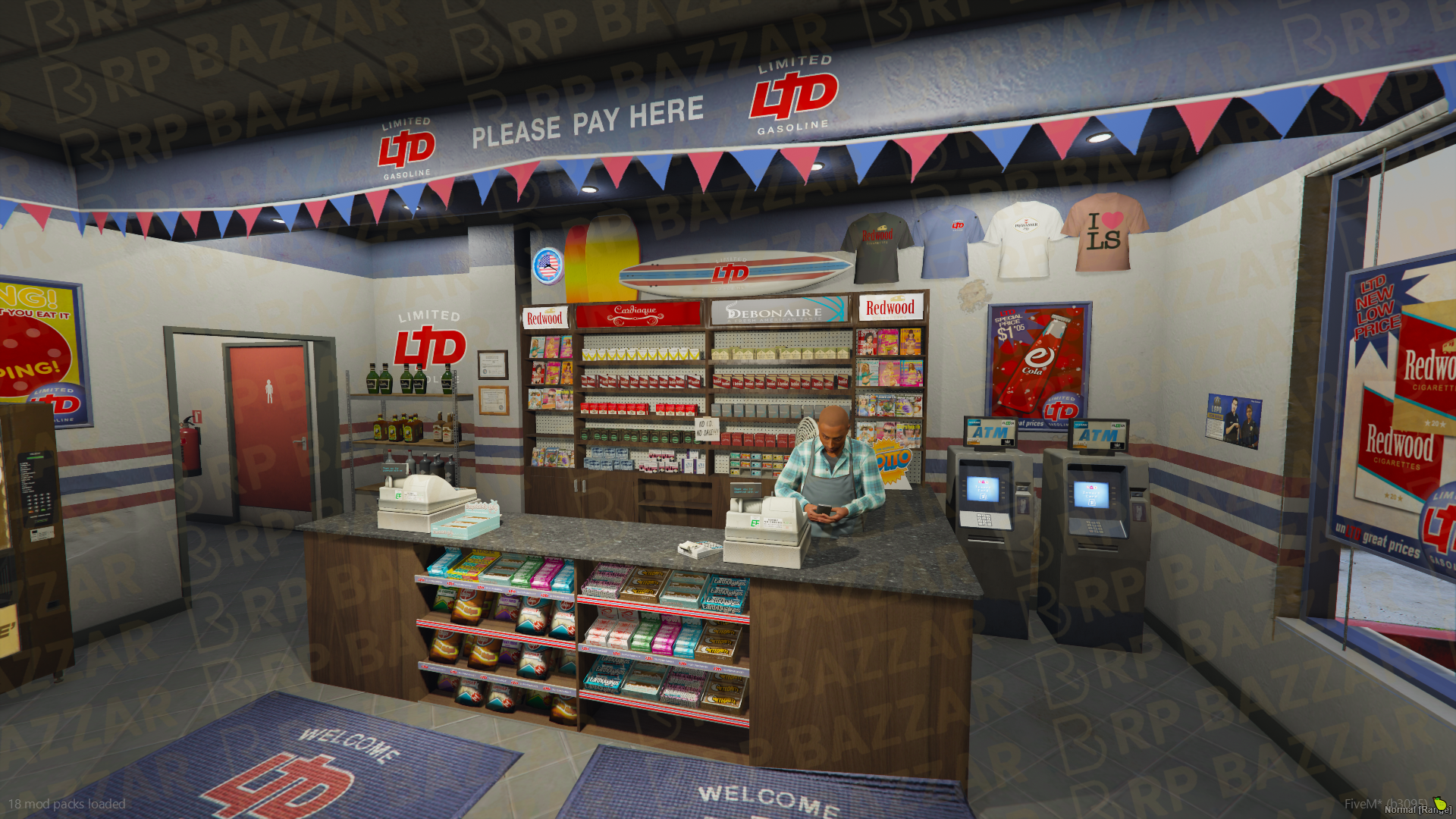 Highway Gas Station FiveM MLO — GTA RP Interior — ESX QB QBOX — RPBazzar