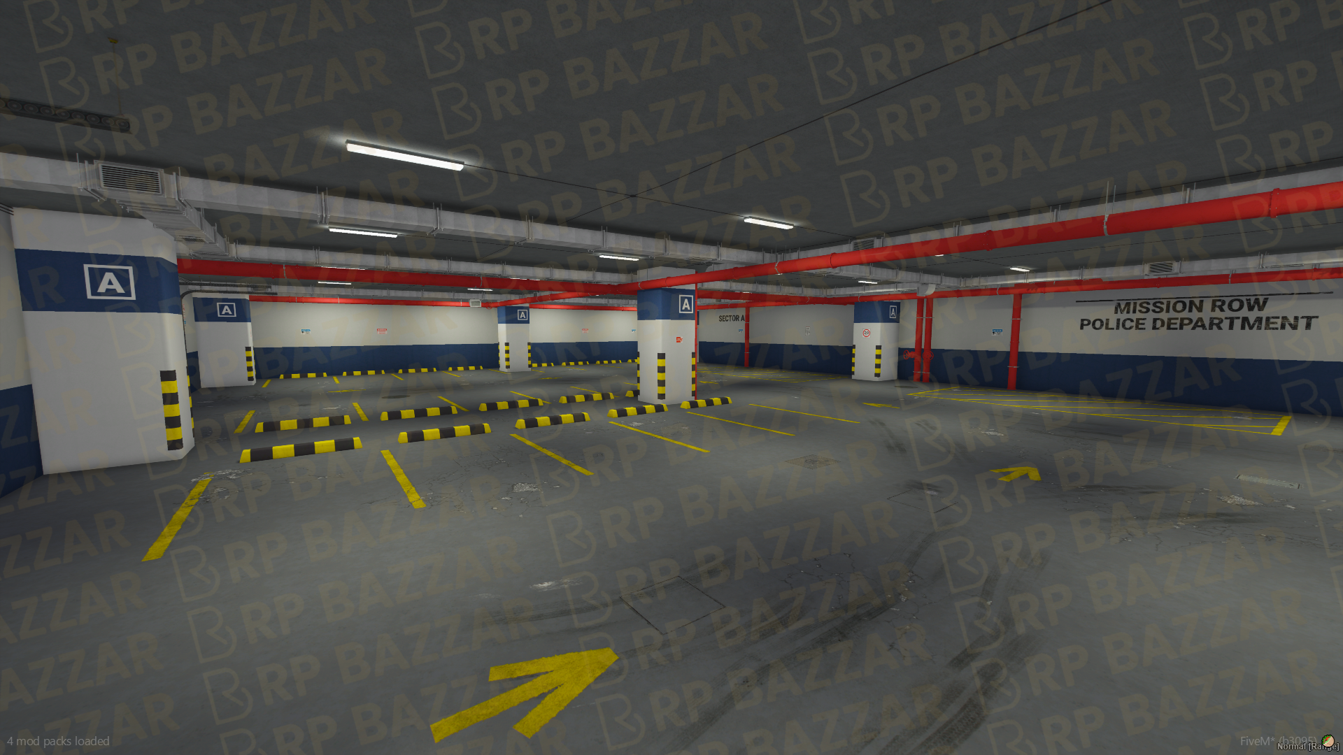 Sheriff Police Station FiveM MLO — GTA RP Interior — ESX QB QBOX — RPBazzar