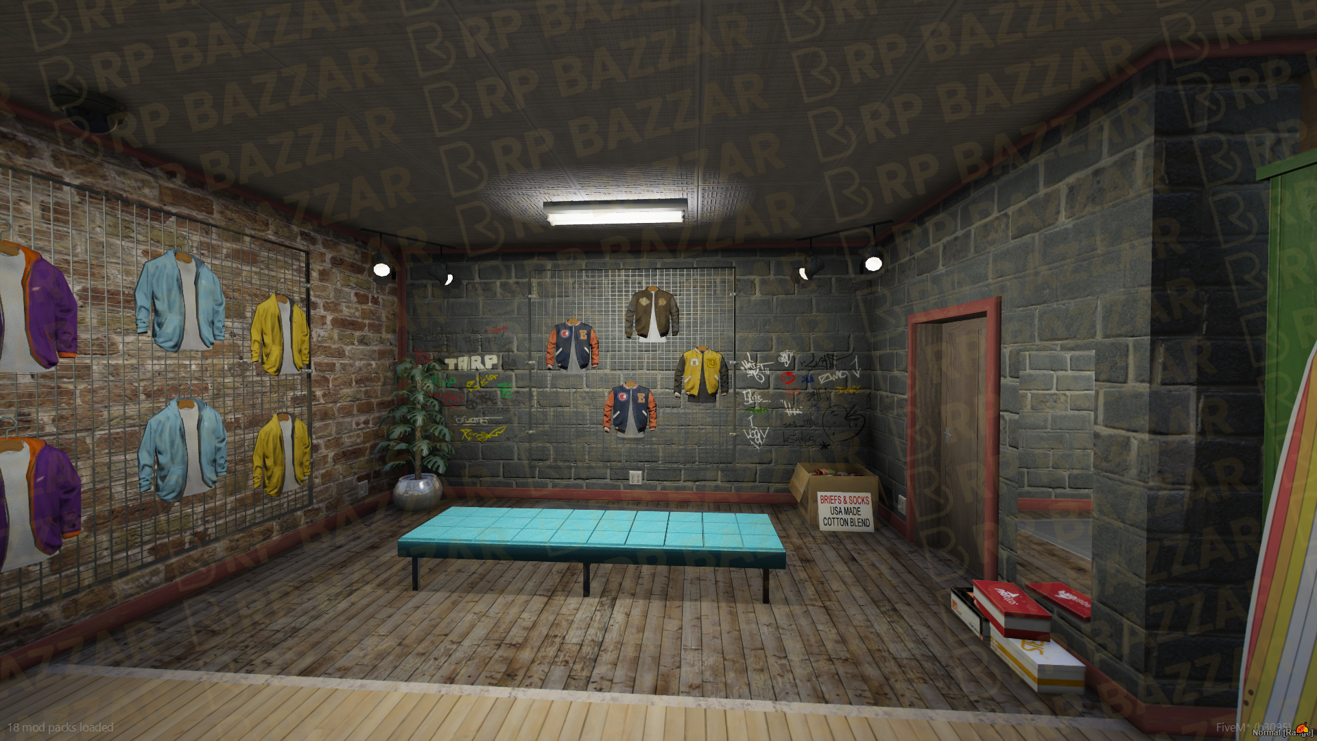 Urban Clothing Store FiveM MLO — GTA RP Interior — ESX QB QBOX — RPBazzar