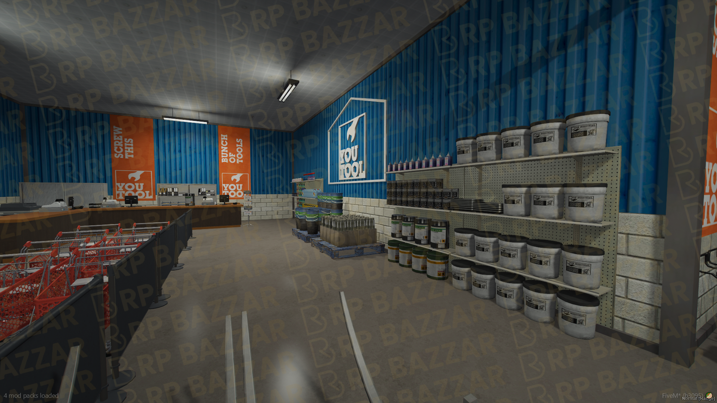 Grand Shopping Mall FiveM MLO — GTA RP Interior — ESX QB QBOX — RPBazzar
