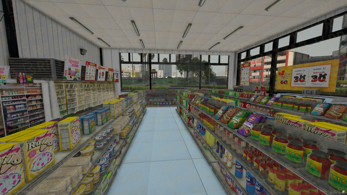 Sleek 24-7 Store FiveM MLO — GTA RP Interior — ESX QB QBOX — RPBazzar
