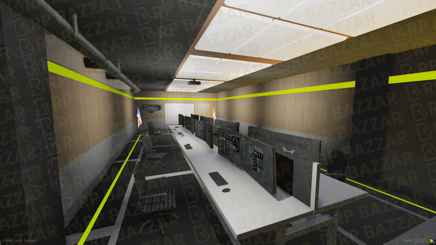 Uptown Police Station FiveM MLO — GTA RP Interior — ESX QB QBOX — RPBazzar