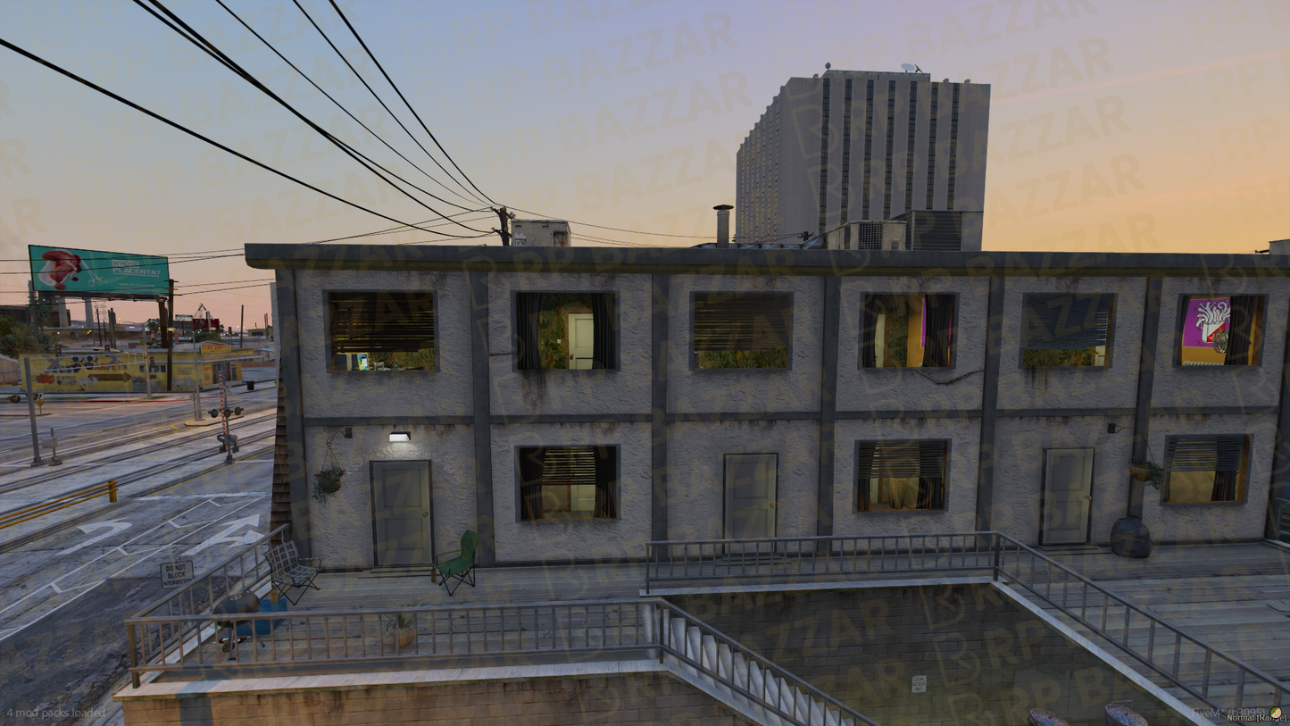 Roadside Motel FiveM MLO — GTA RP Interior — ESX QB QBOX — RPBazzar