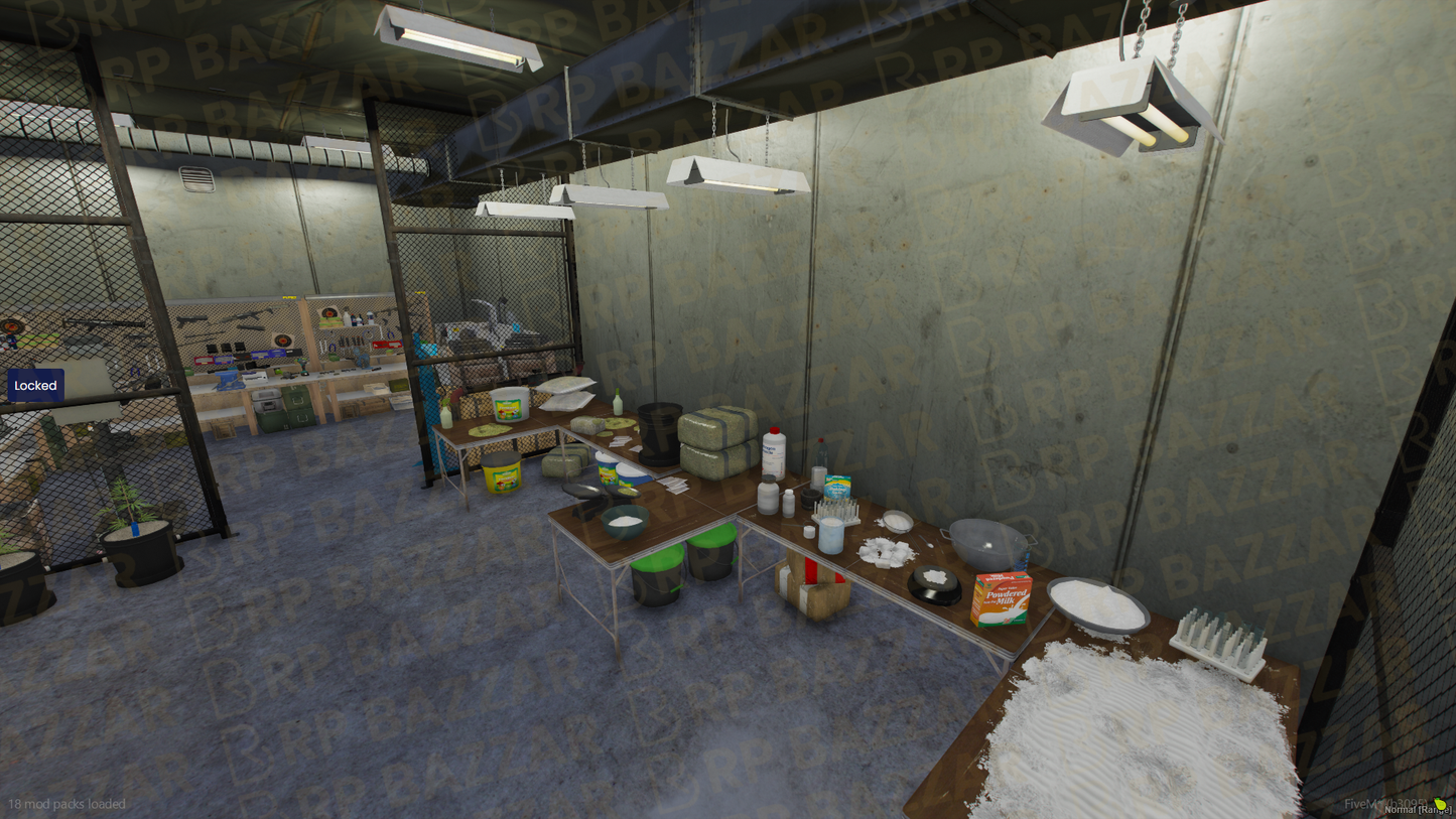 Corridor Drug Lab FiveM MLO — GTA RP Interior — ESX QB QBOX — RPBazzar