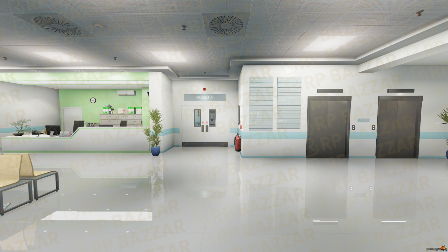 Pinecrest Hospital FiveM MLO — GTA RP Interior — ESX QB QBOX — RPBazzar