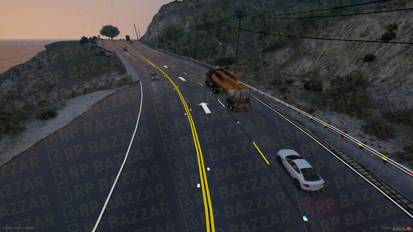Downtown Road FiveM MLO — GTA RP Road Map — ESX QB QBOX — RPBazzar