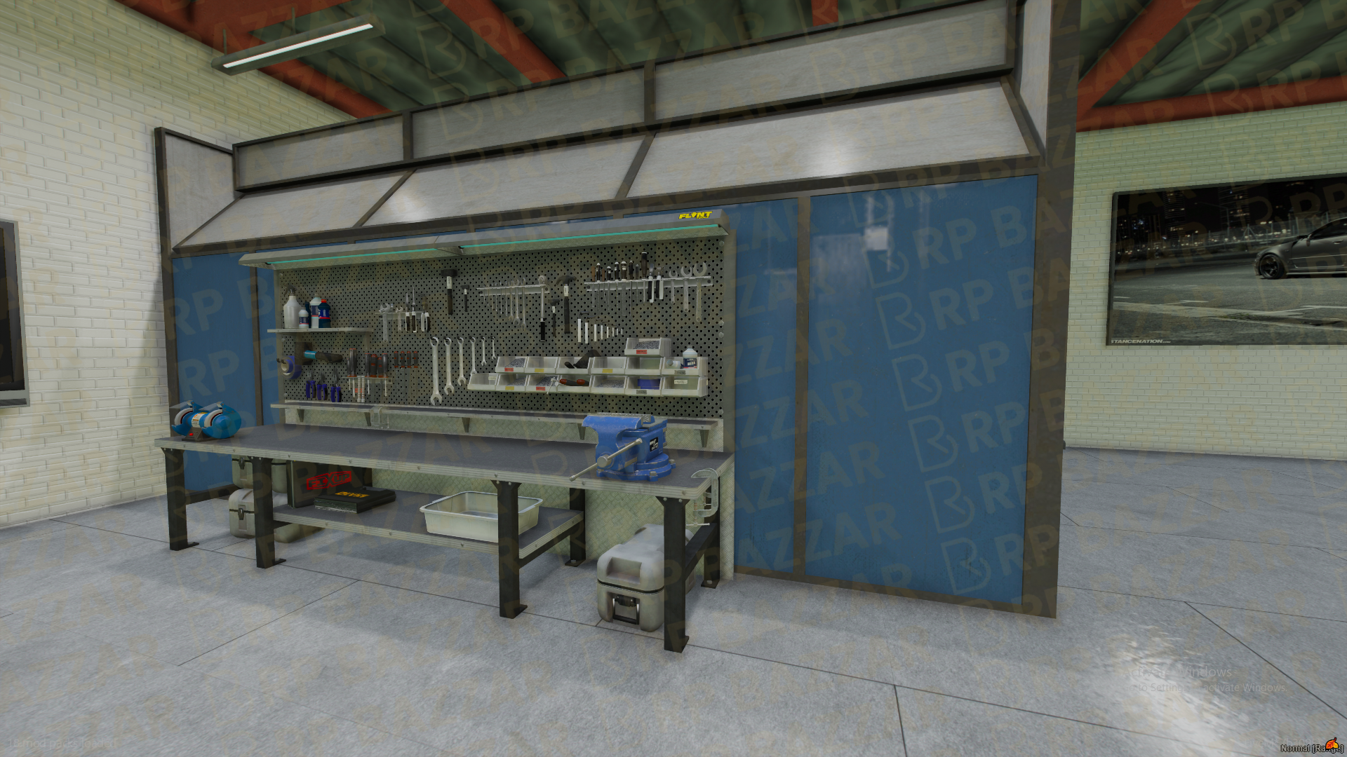 Immersive Mechanic Shop FiveM MLO — GTA RP Interior — ESX QB QBOX — RPBazzar
