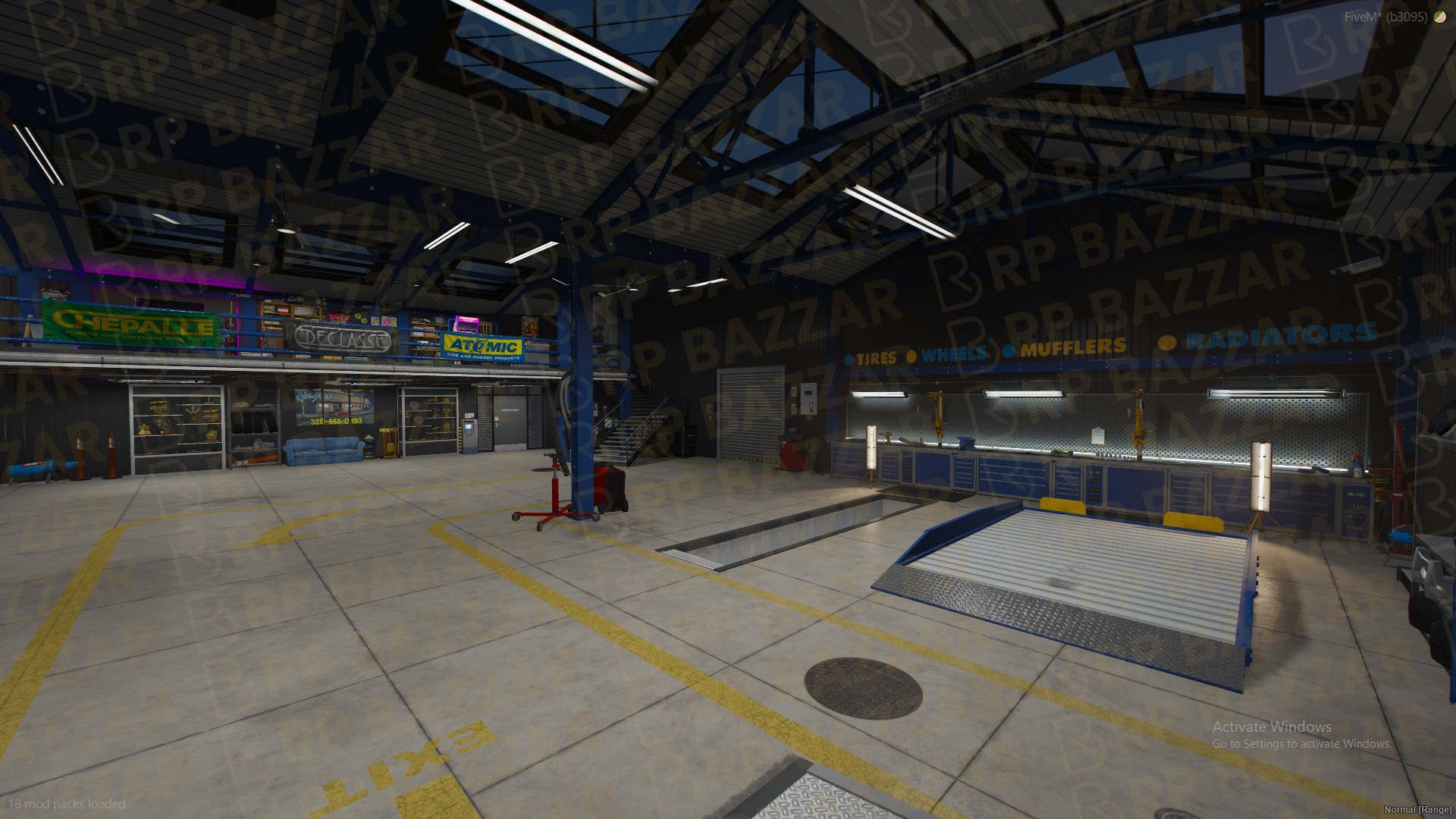 Vintage Mechanic Shop FiveM MLO — GTA RP Interior — ESX QB QBOX — RPBazzar