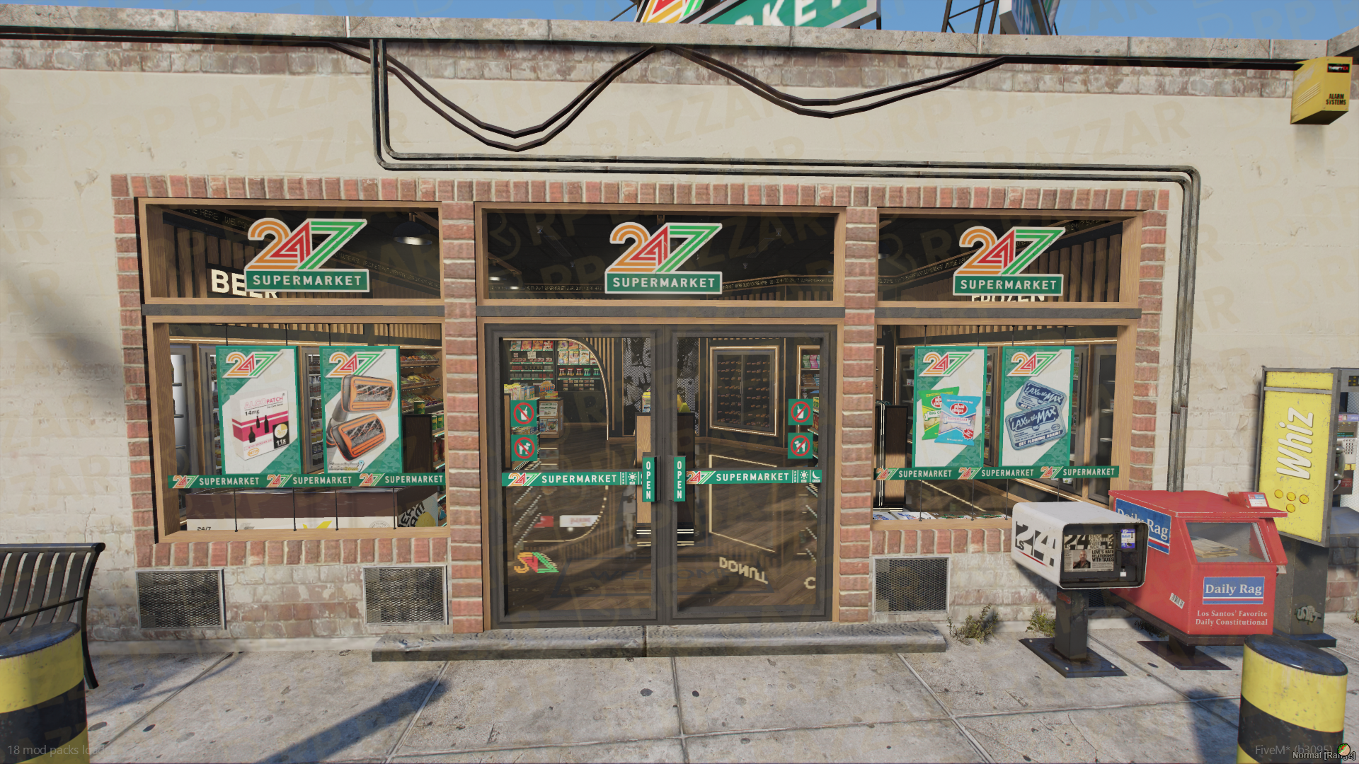 Budget 24-7 Store FiveM MLO — GTA RP Interior — ESX QB QBOX — RPBazzar