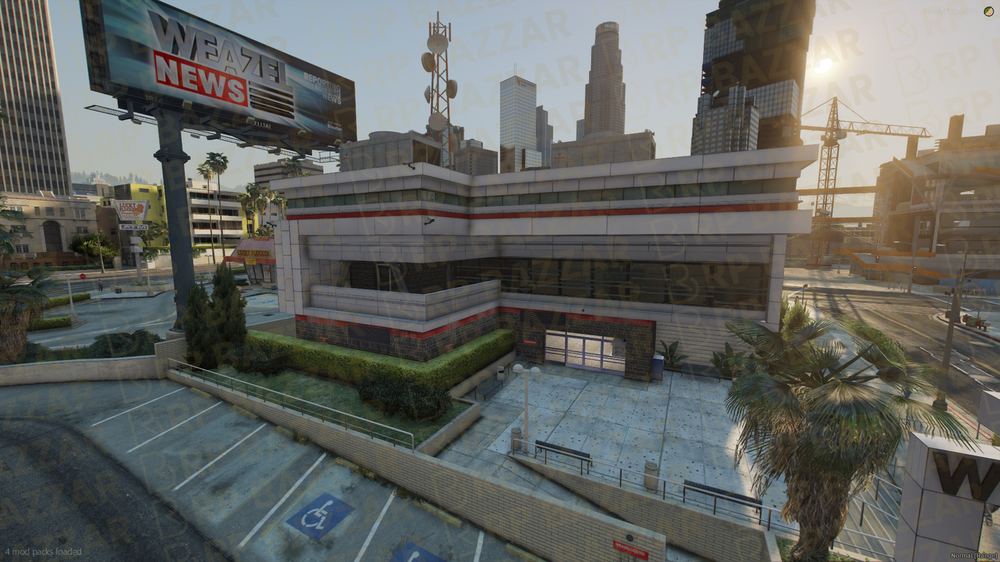 Breaking Weazel News FiveM MLO — GTA RP Interior — ESX QB QBOX — RPBazzar