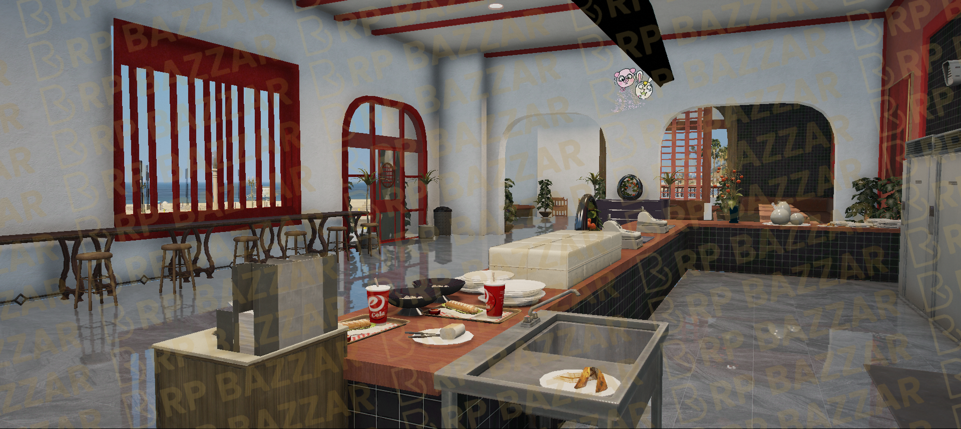 Street Kitchen FiveM MLO — GTA RP Interior — ESX QB QBOX — RPBazzar