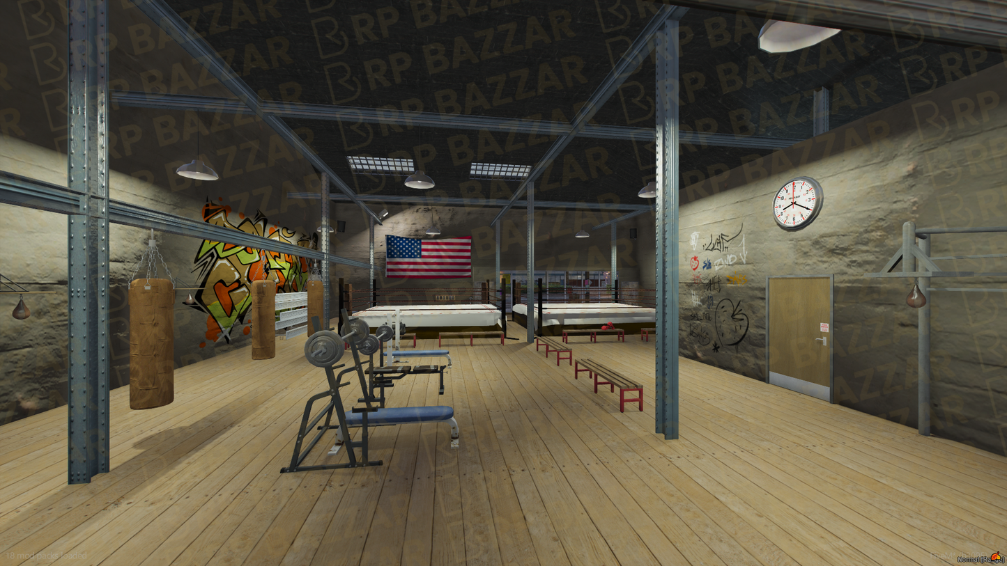 Knockout Boxing Ring FiveM MLO — GTA RP Interior — ESX QB QBOX — RPBazzar