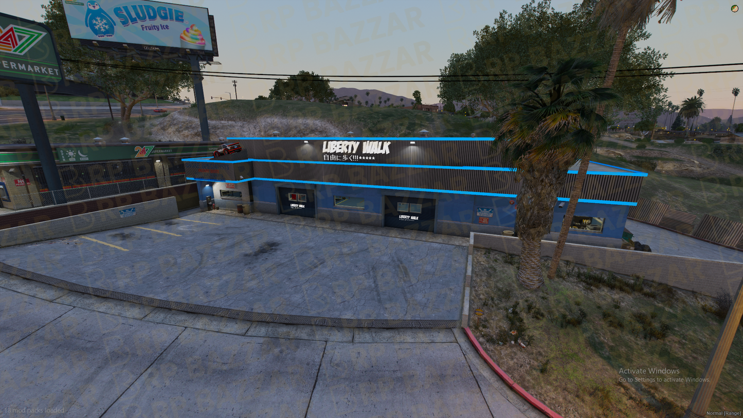 Race Mechanic Shop FiveM MLO — GTA RP Interior — ESX QB QBOX — RPBazzar