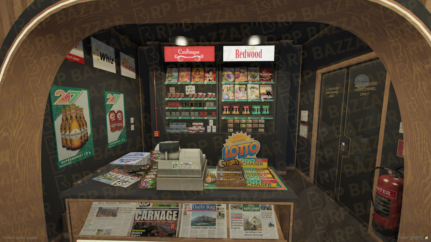 Budget 24-7 Store FiveM MLO — GTA RP Interior — ESX QB QBOX — RPBazzar