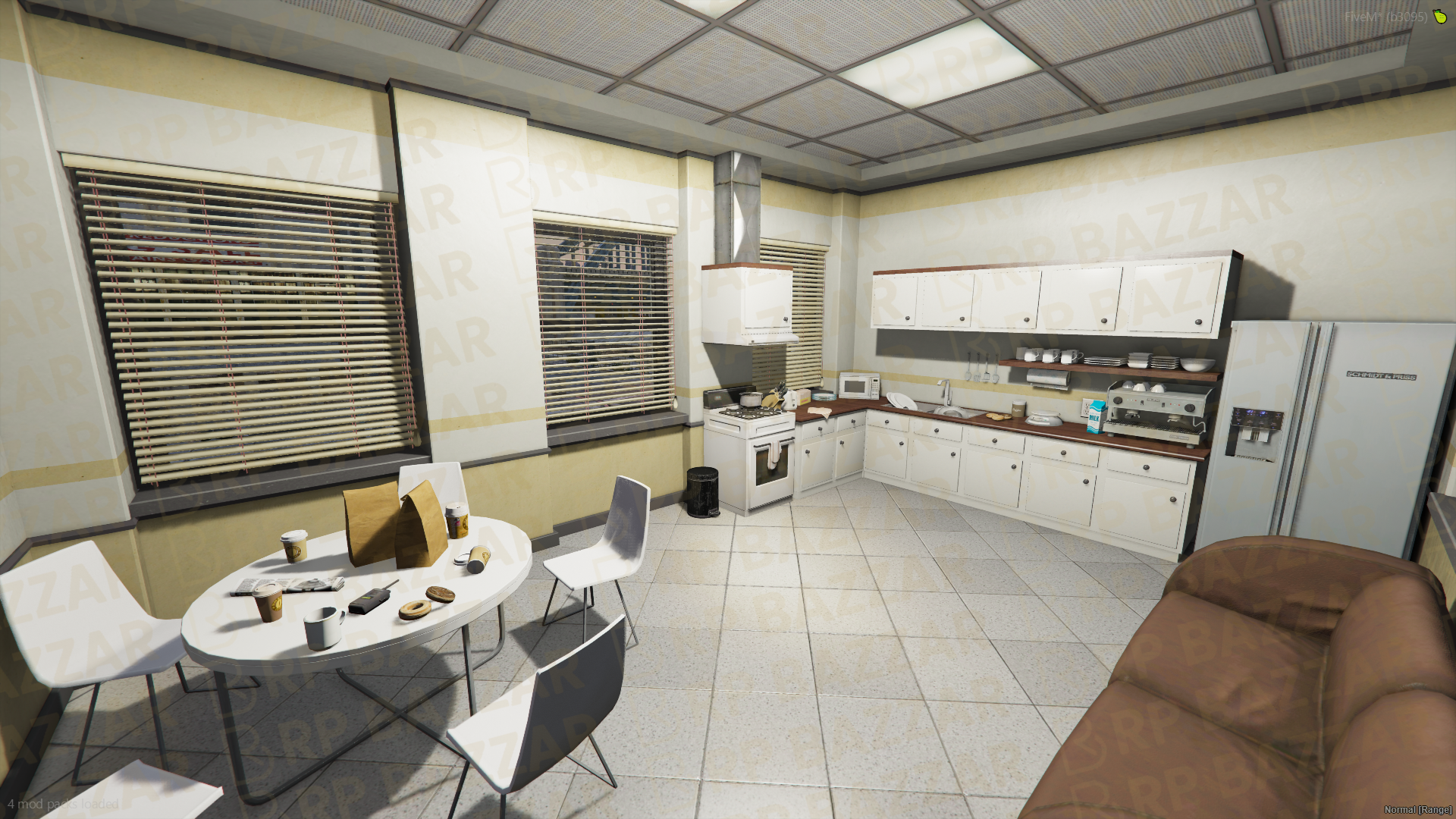 Night Police Station FiveM MLO — GTA RP Interior — ESX QB QBOX — RPBazzar