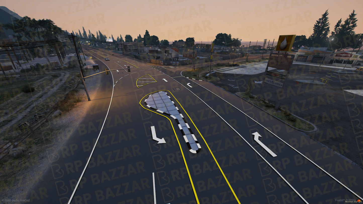 Scenic Road FiveM MLO — GTA RP Road Map — ESX QB QBOX — RPBazzar