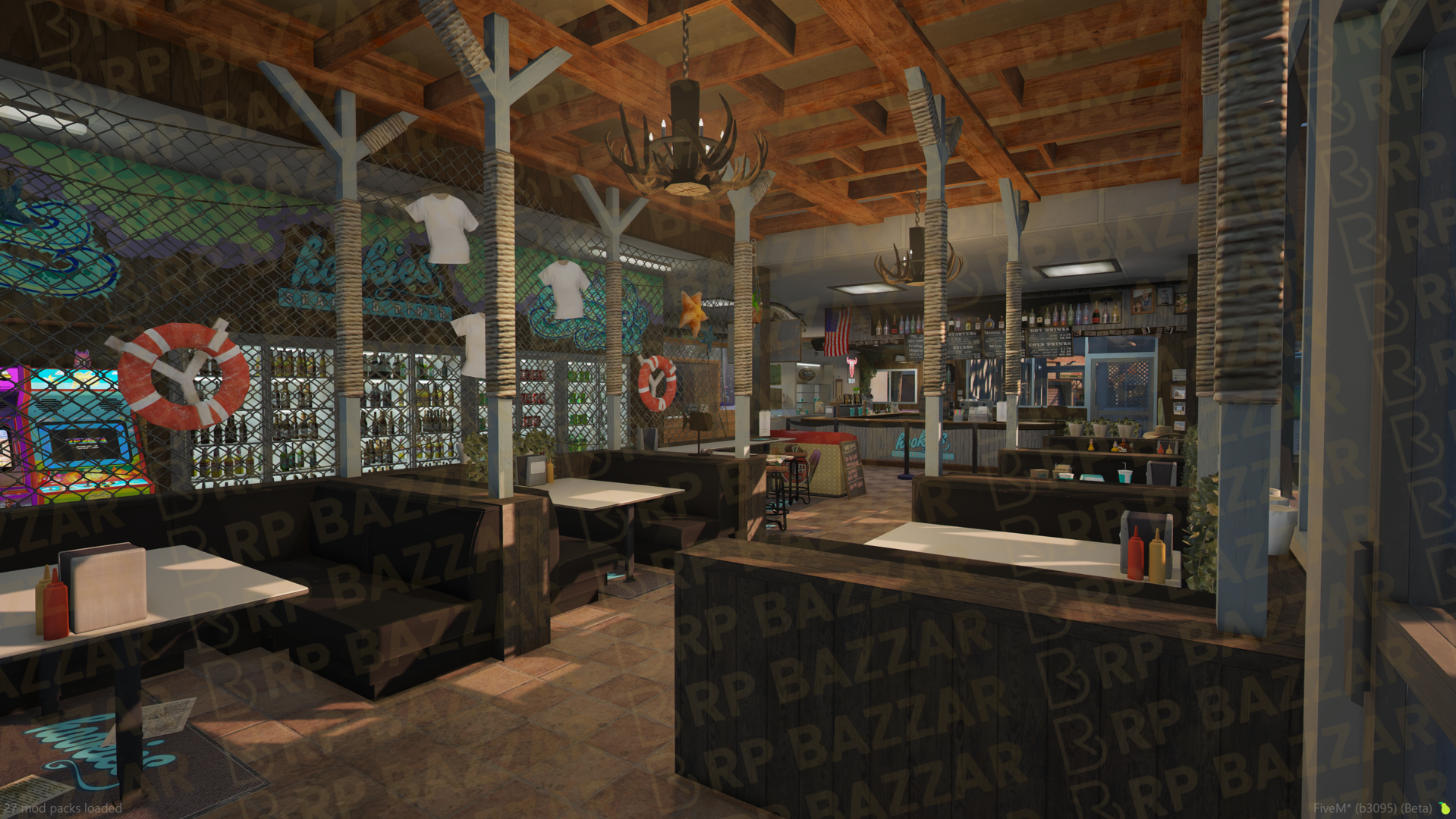 Modern Pizza Place FiveM MLO — GTA RP Interior — ESX QB QBOX — RPBazzar