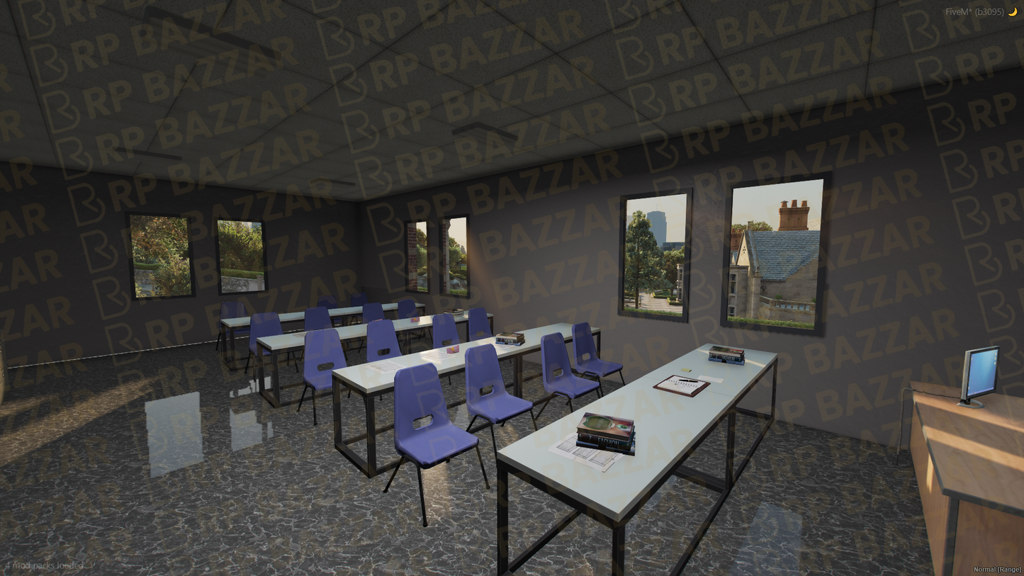 Classic School & University FiveM MLO — GTA RP Interior — ESX QB QBOX — RPBazzar