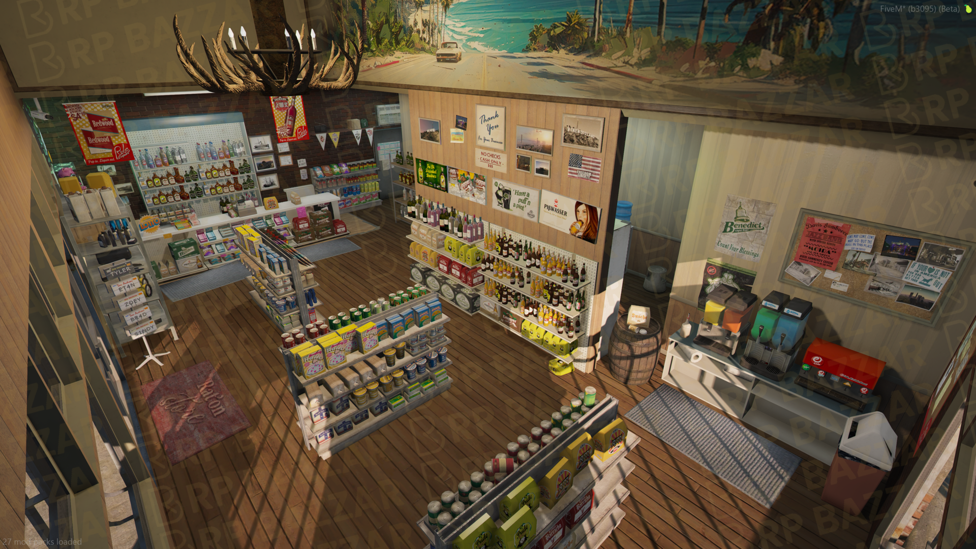 Modern Pizza Place FiveM MLO — GTA RP Interior — ESX QB QBOX — RPBazzar