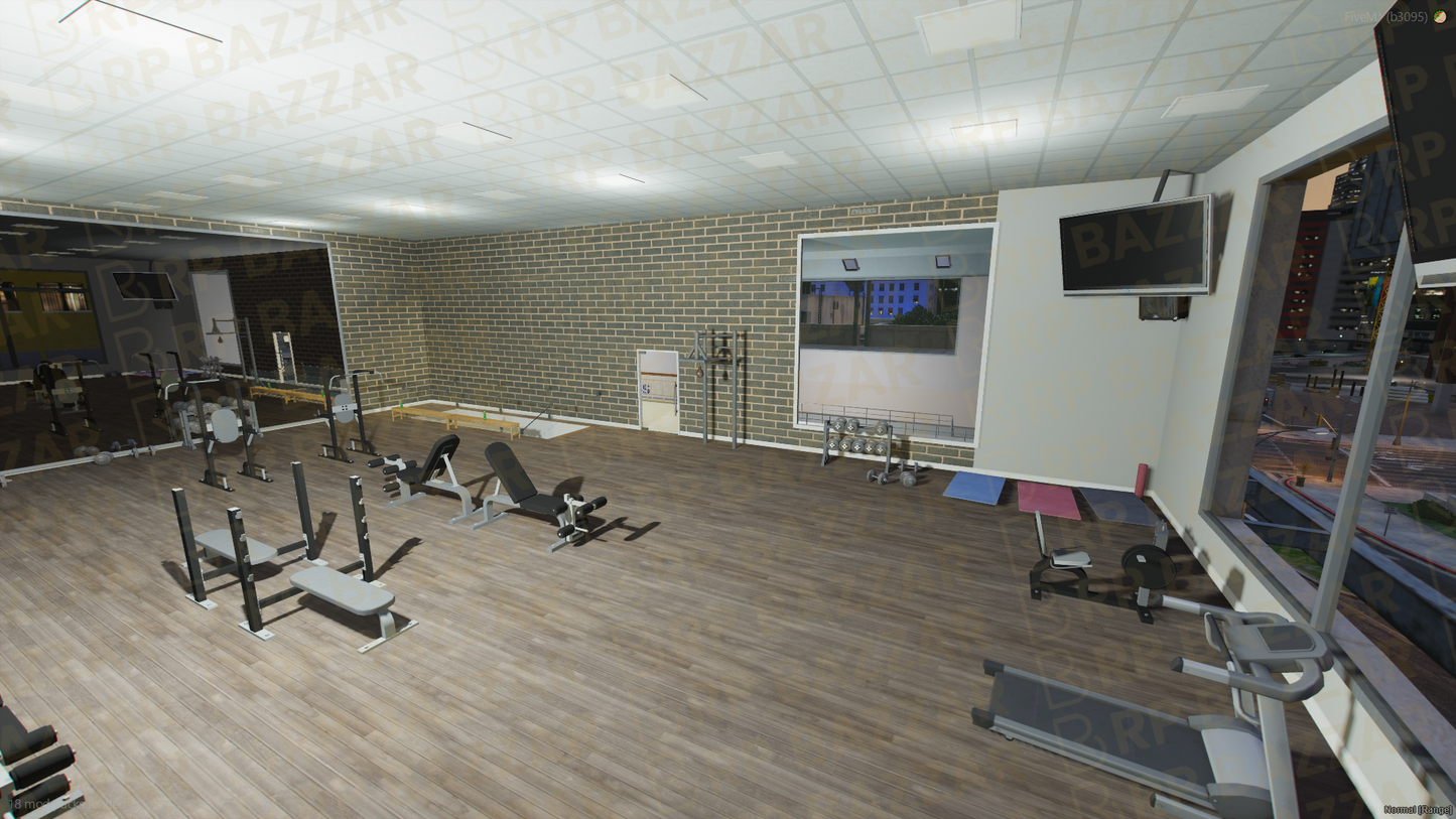 Elite Gyms & Fitness FiveM MLO — GTA RP Interior — ESX QB QBOX — RPBazzar