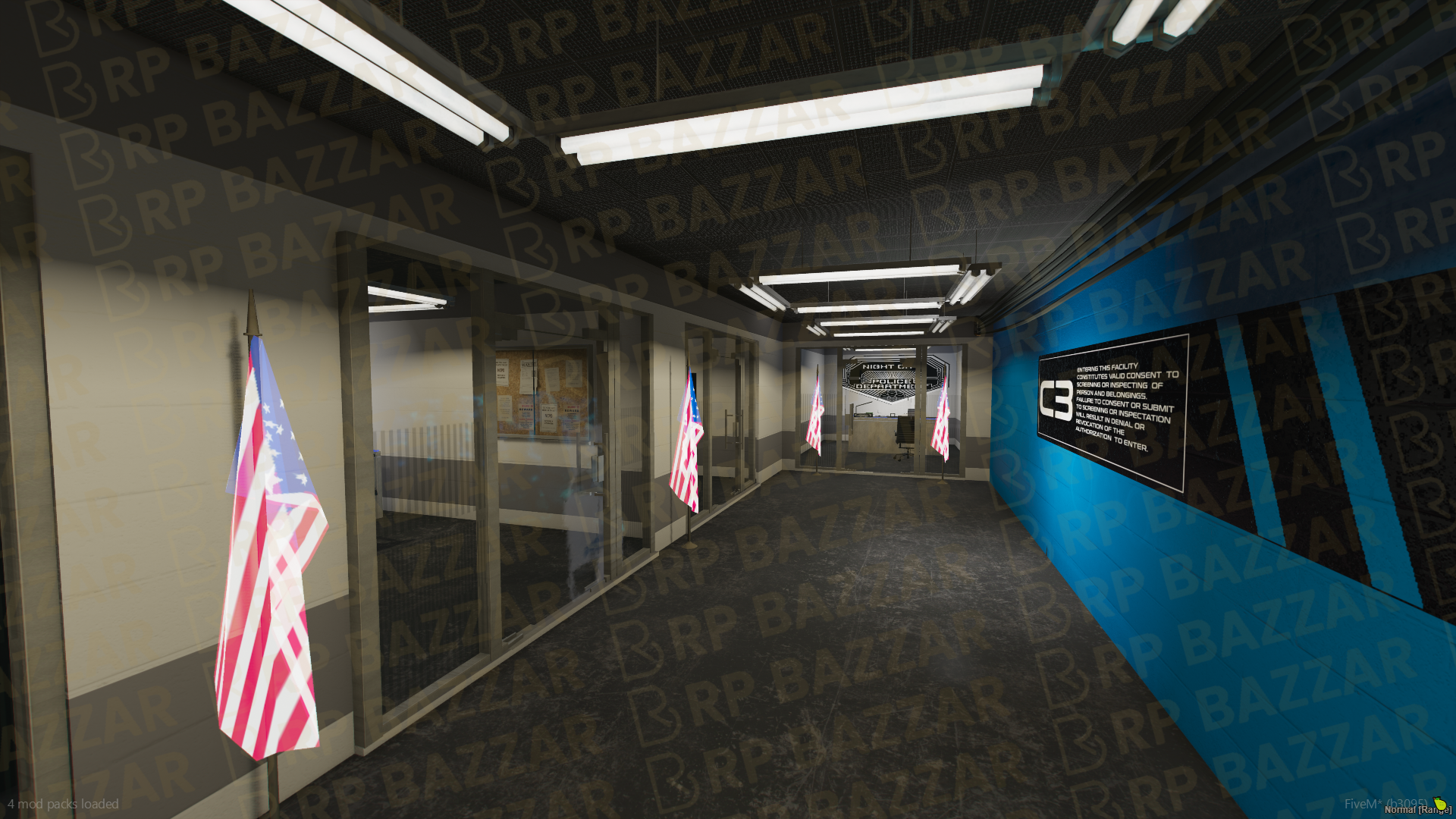 Uptown Police Station FiveM MLO — GTA RP Interior — ESX QB QBOX — RPBazzar
