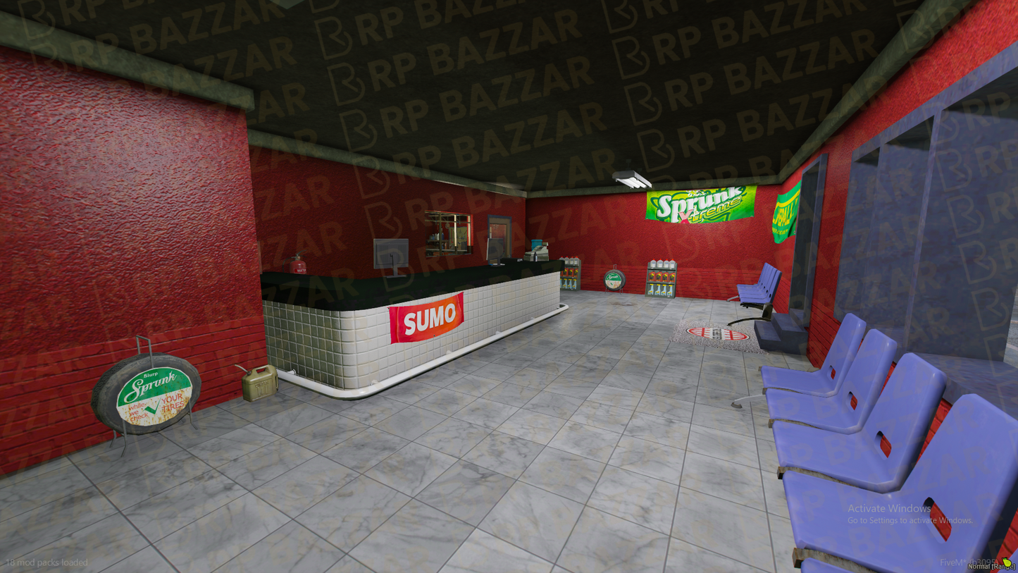 Grimy Mechanic Shop FiveM MLO — GTA RP Interior — ESX QB QBOX — RPBazzar