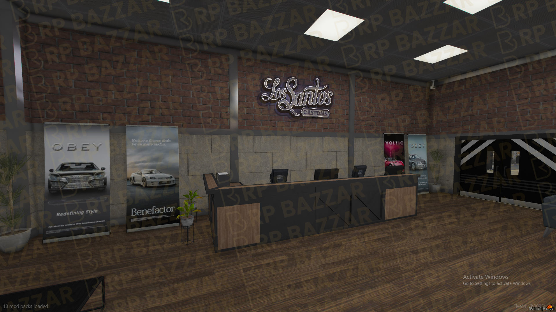 Upscale Mechanic Shop FiveM MLO — GTA RP Interior — ESX QB QBOX — RPBazzar