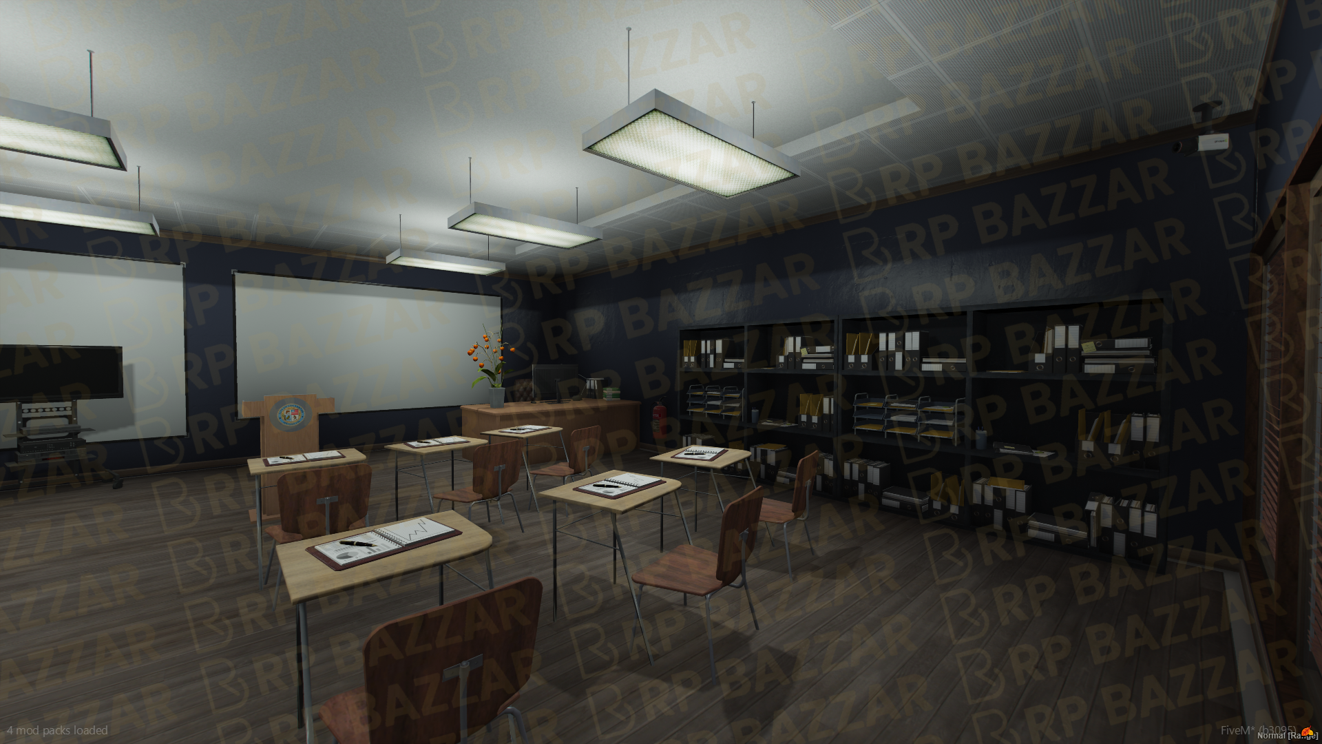 Patrol Police Station FiveM MLO — GTA RP Interior — ESX QB QBOX — RPBazzar