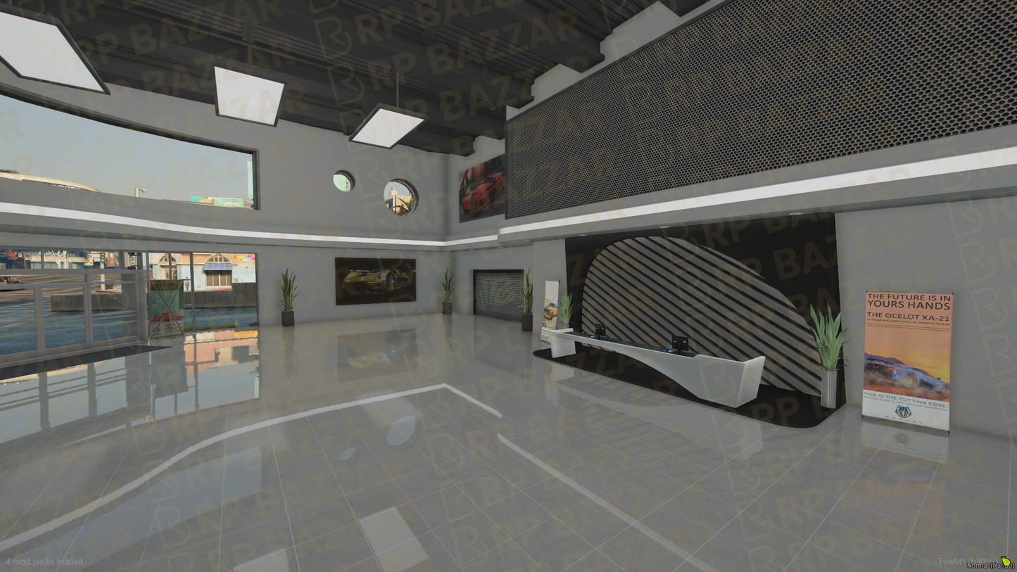 Tuned Vehicle Shop FiveM MLO — GTA RP Interior — ESX QB QBOX — RPBazzar