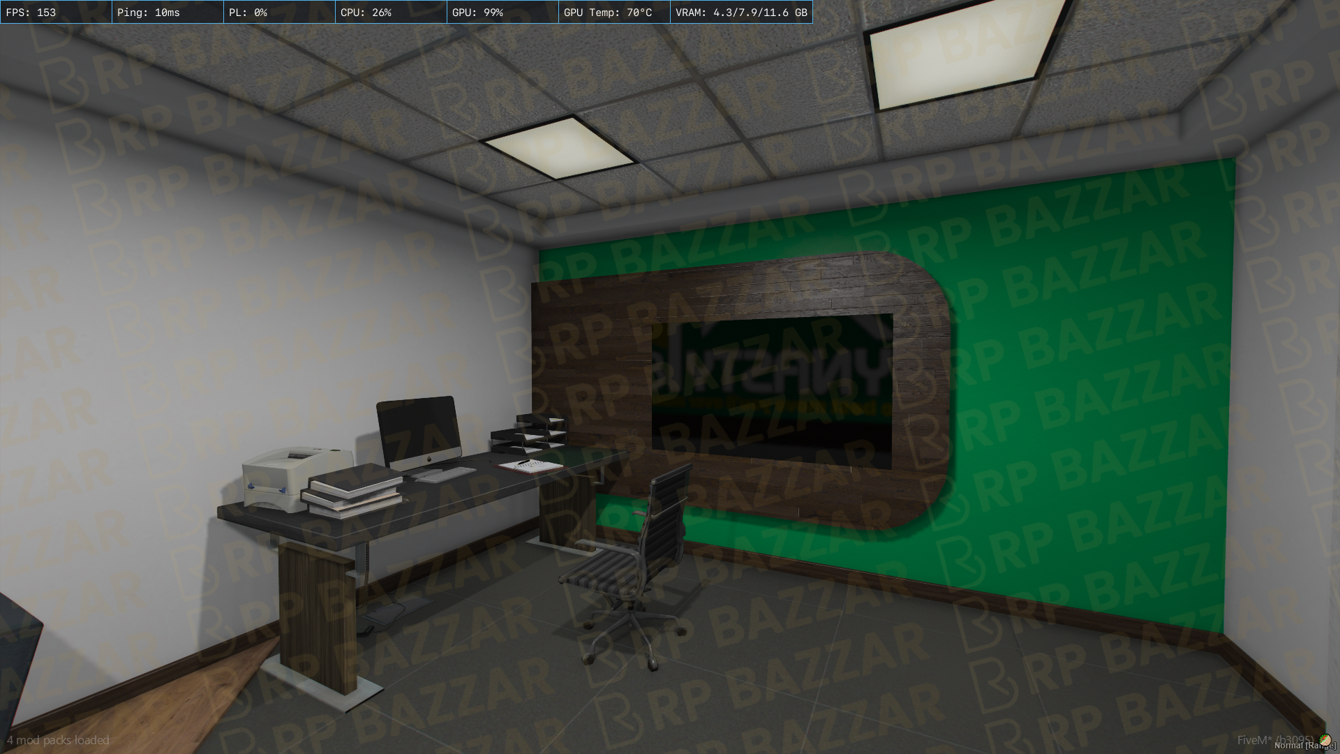Minimal Office FiveM MLO — GTA RP Interior — ESX QB QBOX — RPBazzar