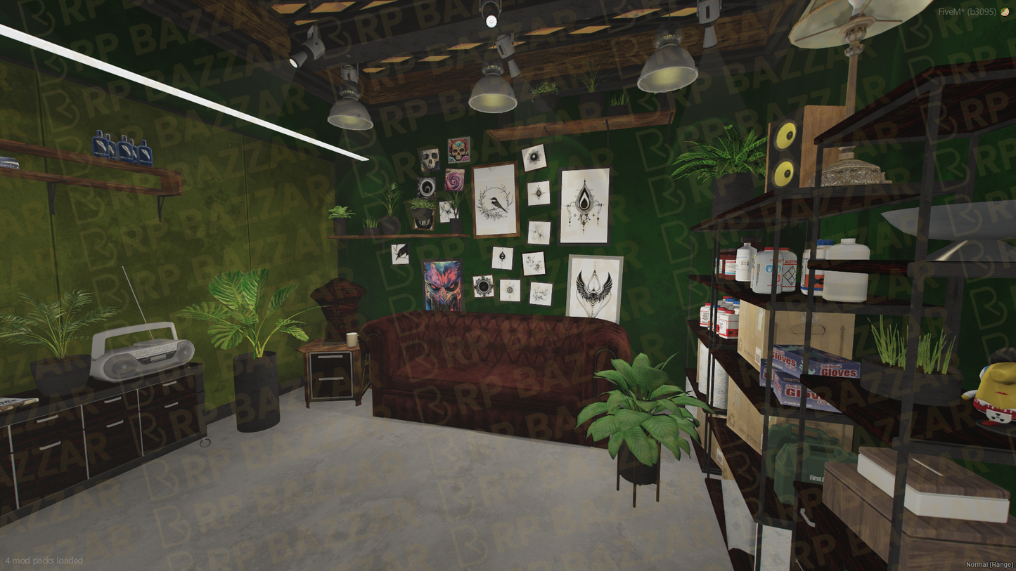 Inked Tattoo Store FiveM MLO — GTA RP Interior — ESX QB QBOX — RPBazzar