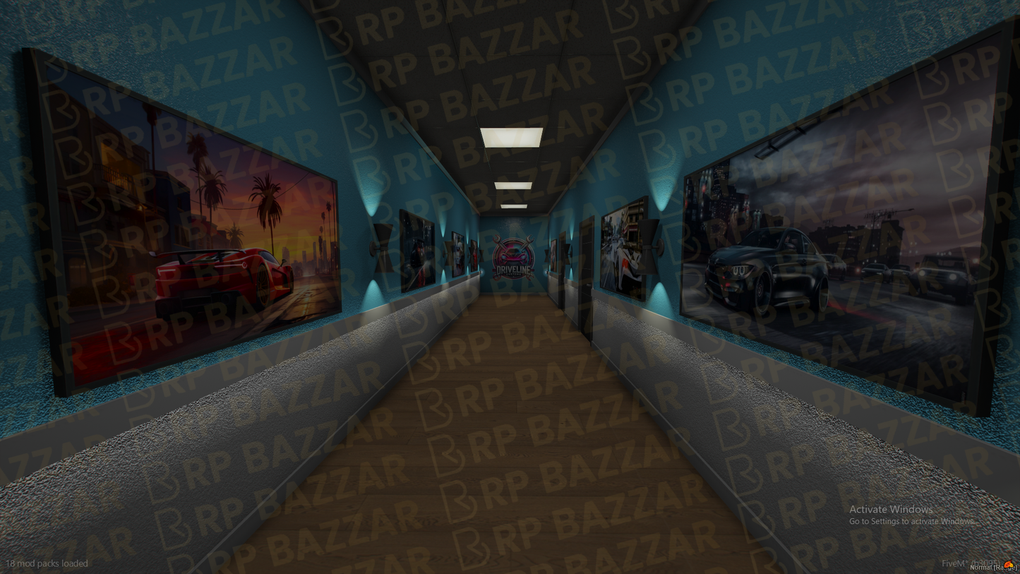 Drift Mechanic Shop FiveM MLO — GTA RP Interior — ESX QB QBOX — RPBazzar