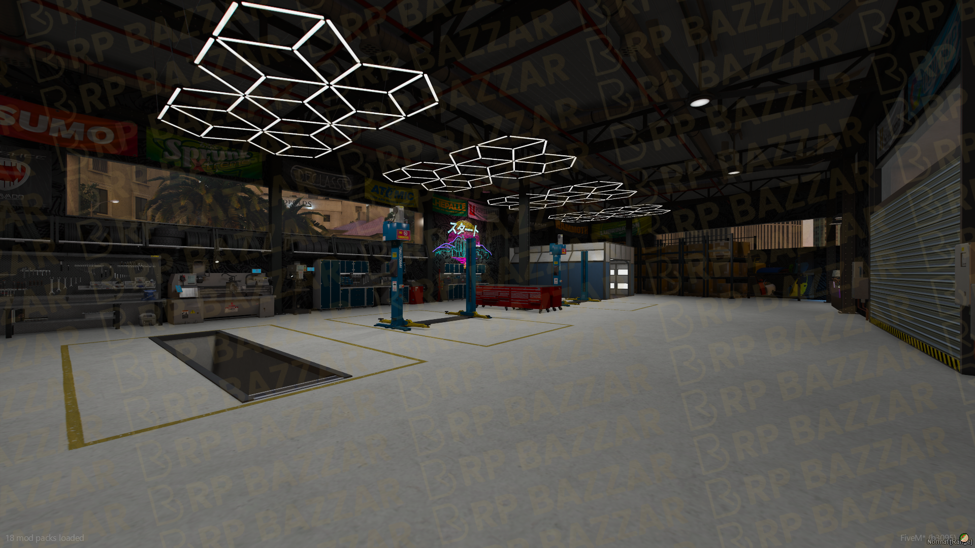 Drift Mechanic Shop FiveM MLO — GTA RP Interior — ESX QB QBOX — RPBazzar