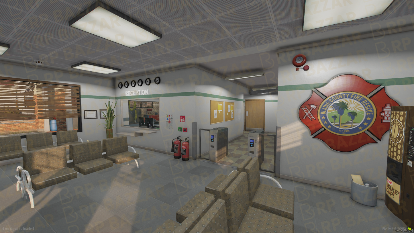 Lakeside Fire Department FiveM MLO — GTA RP Interior — ESX QB QBOX — RPBazzar