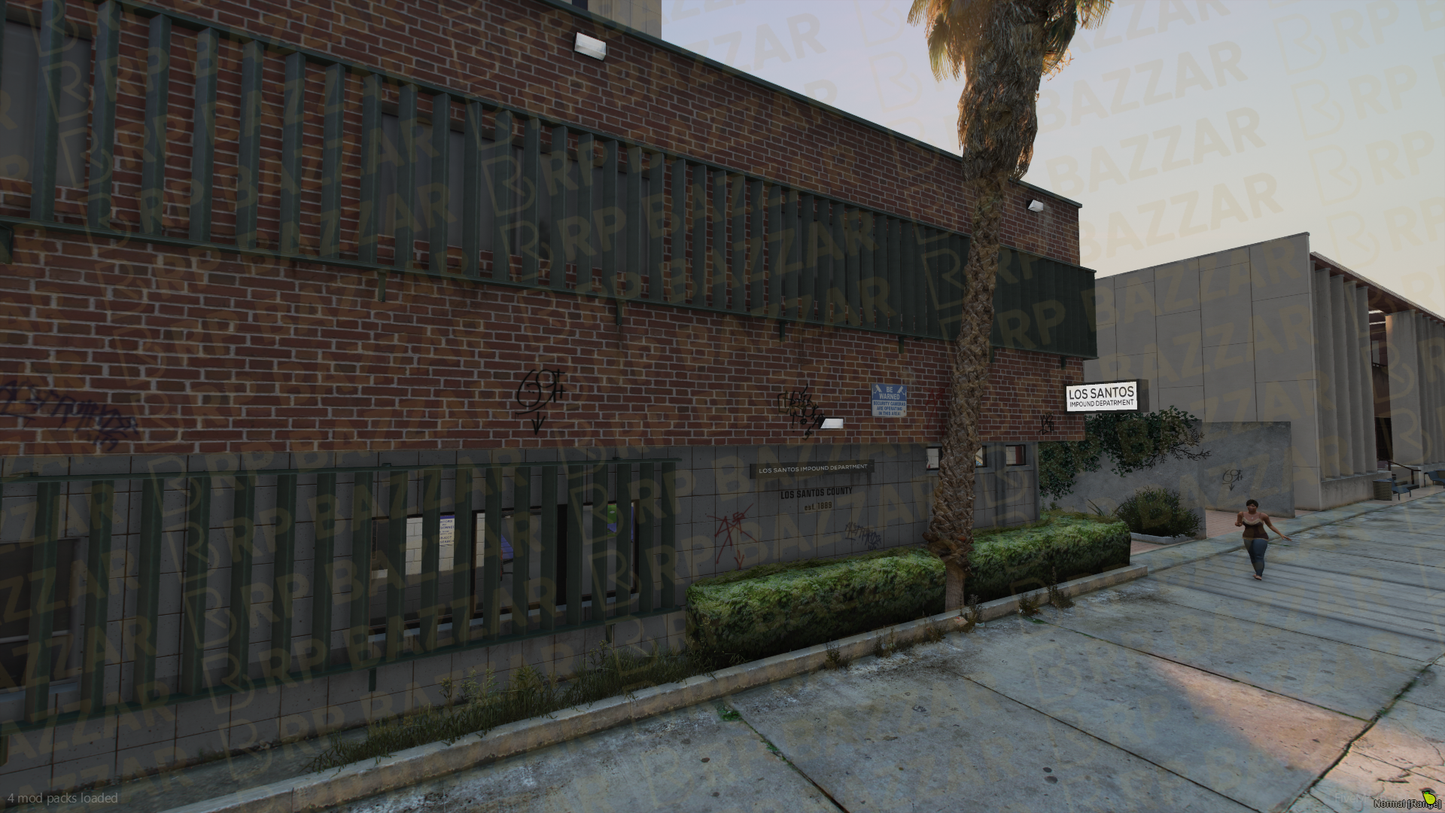 Central Impound Lot FiveM MLO — GTA RP Interior — ESX QB QBOX — RPBazzar