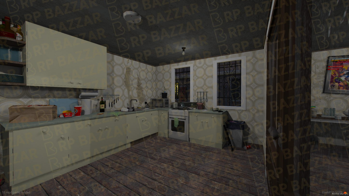 Retro House FiveM MLO — GTA RP Interior — ESX QB QBOX — RPBazzar
