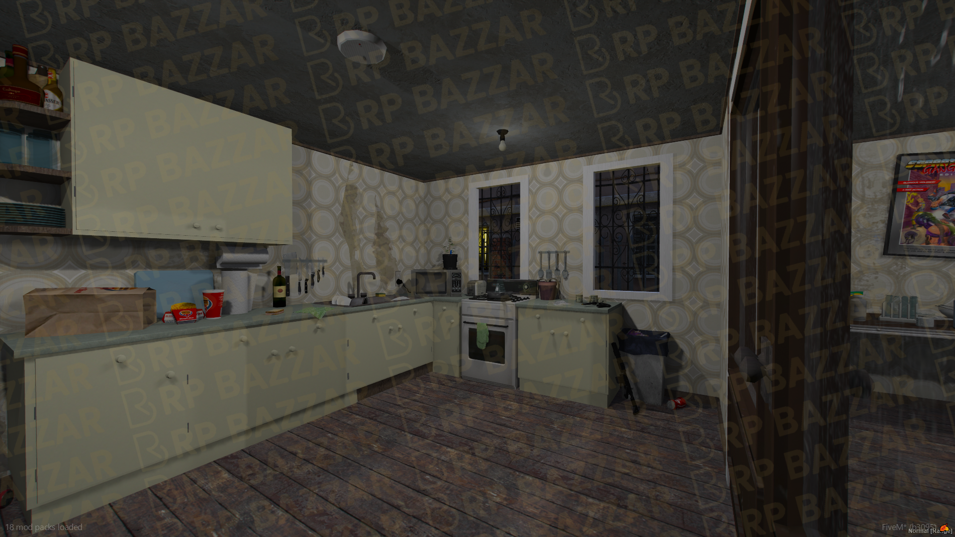 Retro House FiveM MLO — GTA RP Interior — ESX QB QBOX — RPBazzar