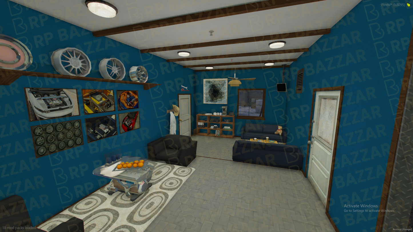 Dark Mechanic Shop FiveM MLO — GTA RP Interior — ESX QB QBOX — RPBazzar