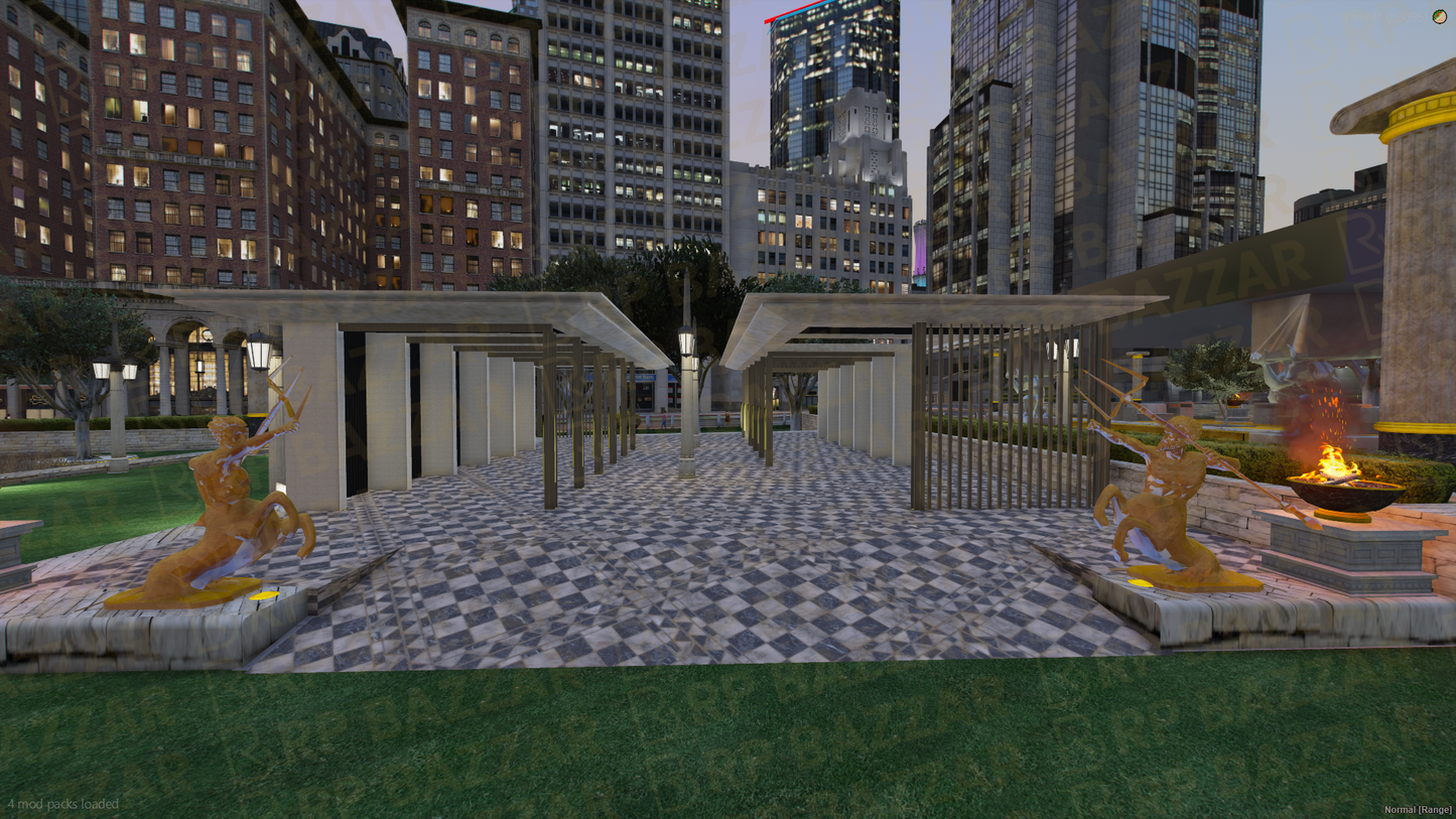 Bustling Legion Square FiveM MLO — GTA RP Interior — ESX QB QBOX — RPBazzar