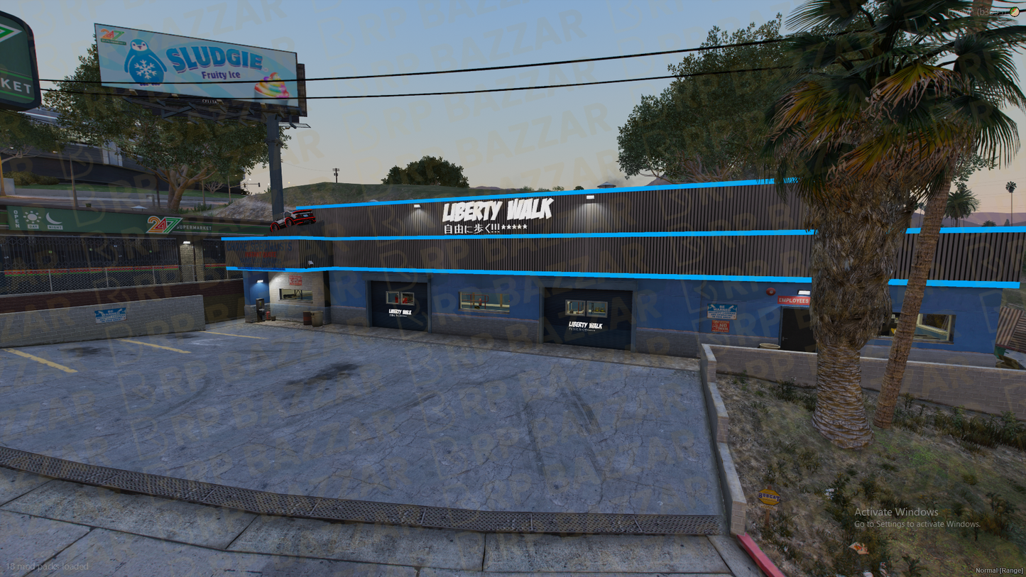 Race Mechanic Shop FiveM MLO — GTA RP Interior — ESX QB QBOX — RPBazzar