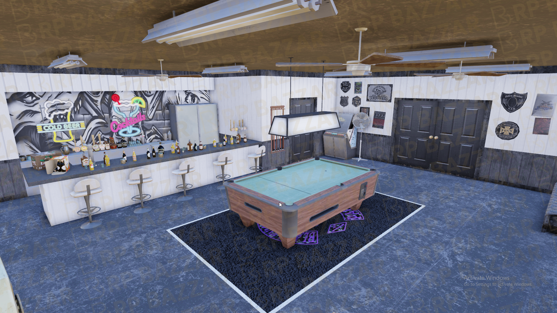 Fortified Gang Garage FiveM MLO — GTA RP Interior — ESX QB QBOX — RPBazzar
