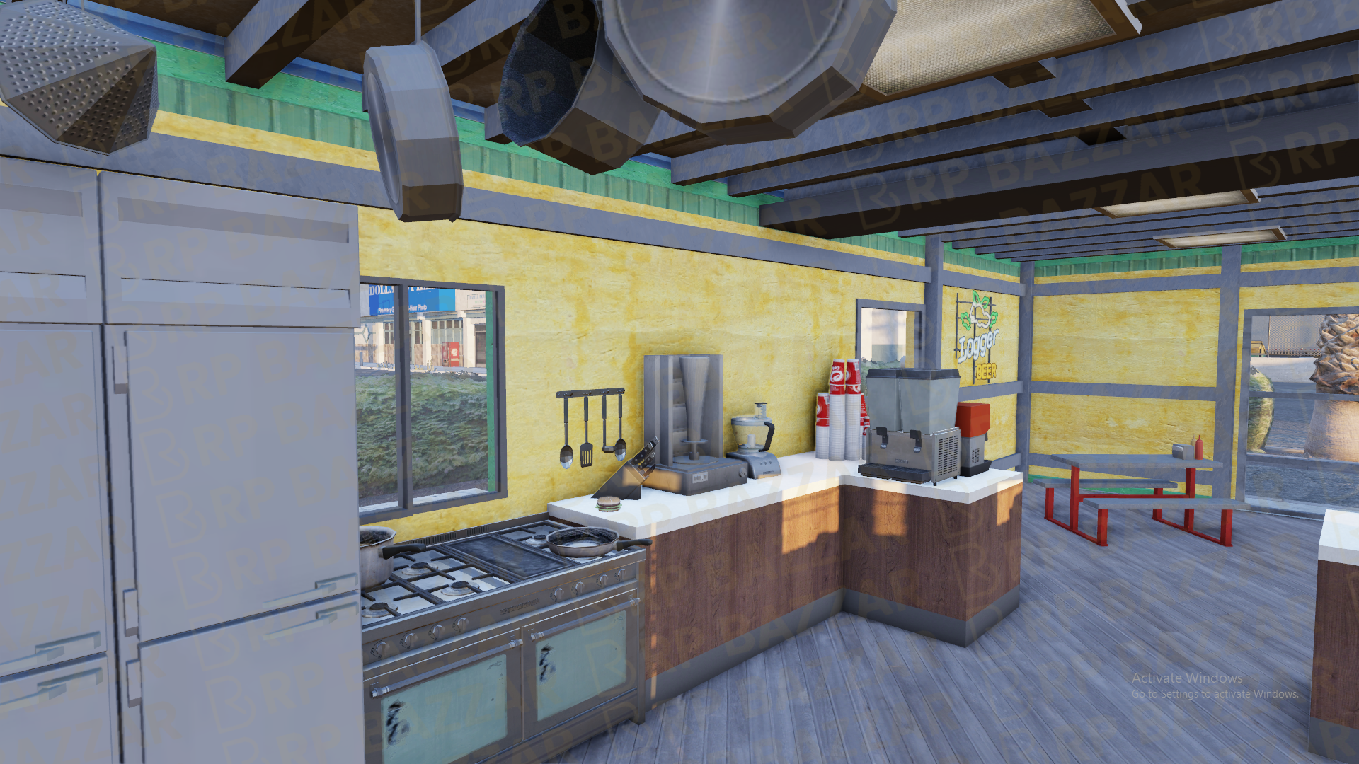 Cozy Pizzeria FiveM MLO — GTA RP Interior — ESX QB QBOX — RPBazzar
