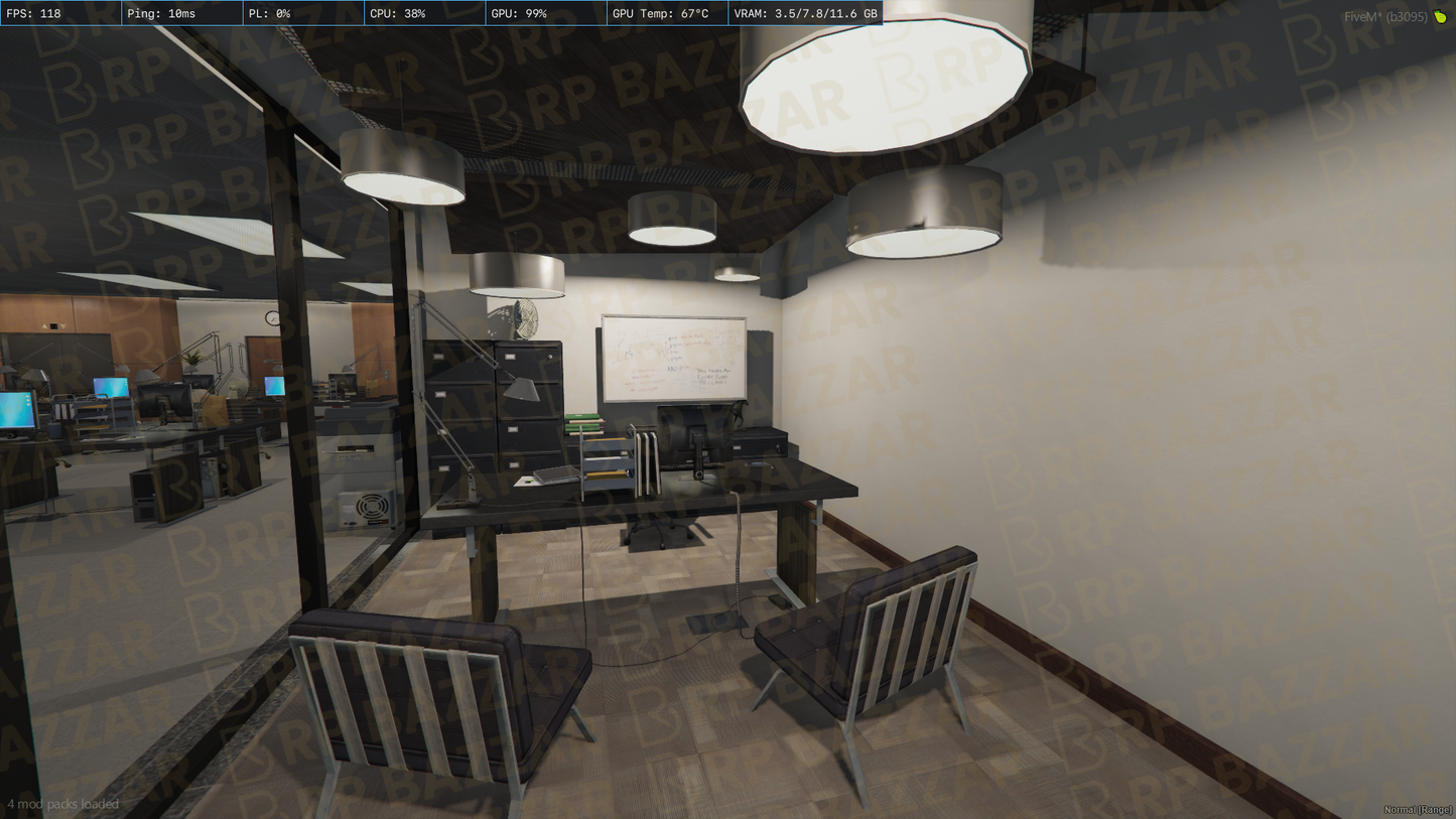 Sleek Office FiveM MLO — GTA RP Interior — ESX QB QBOX — RPBazzar