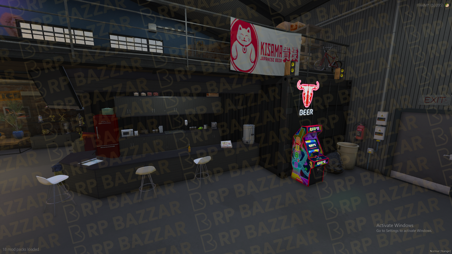 Mega Mechanic Shop FiveM MLO — GTA RP Interior — ESX QB QBOX — RPBazzar