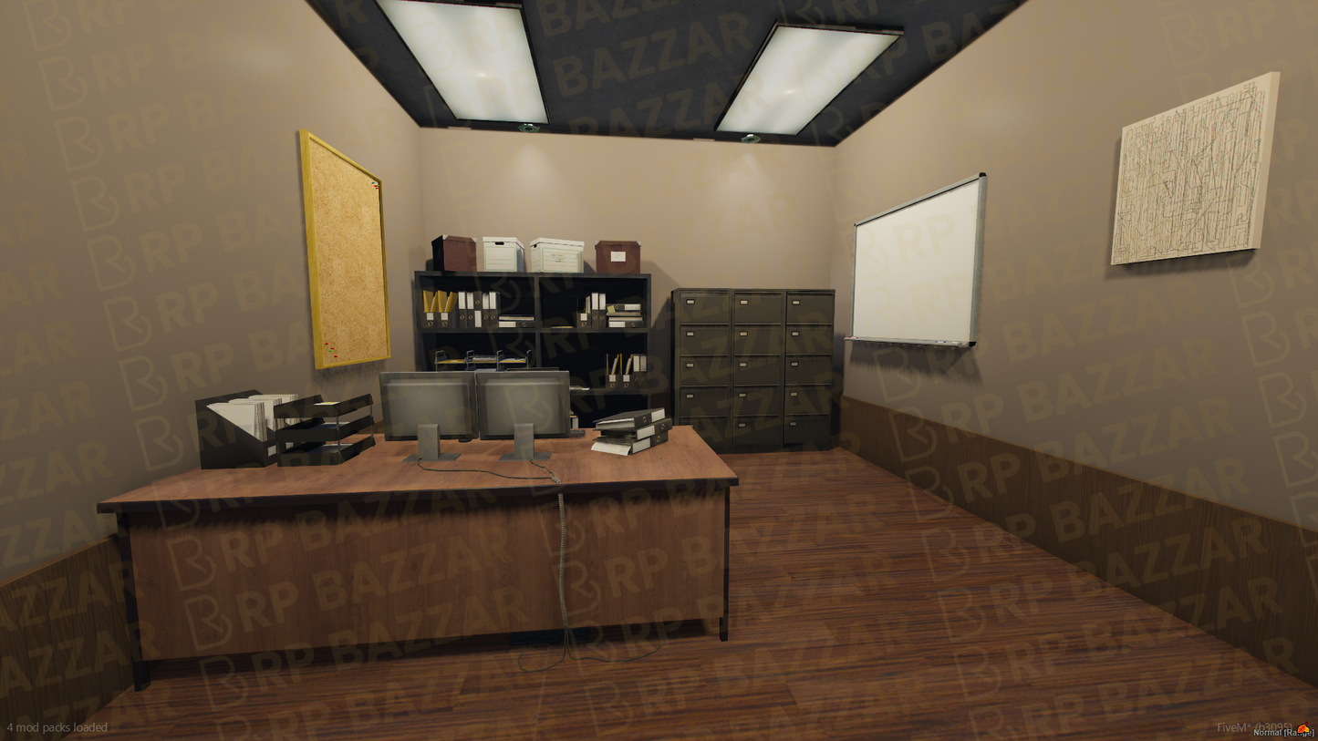 Metro Police Station FiveM MLO — GTA RP Interior — ESX QB QBOX — RPBazzar